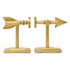 Hello Honey® Gold Arrow Bookends Set