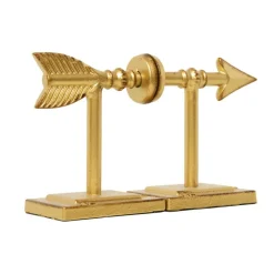 Hello Honey® Gold Arrow Bookends Set