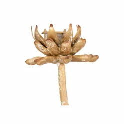 Hello Honey® Gold Metal Flower Shaped Taper Candle Holder Set