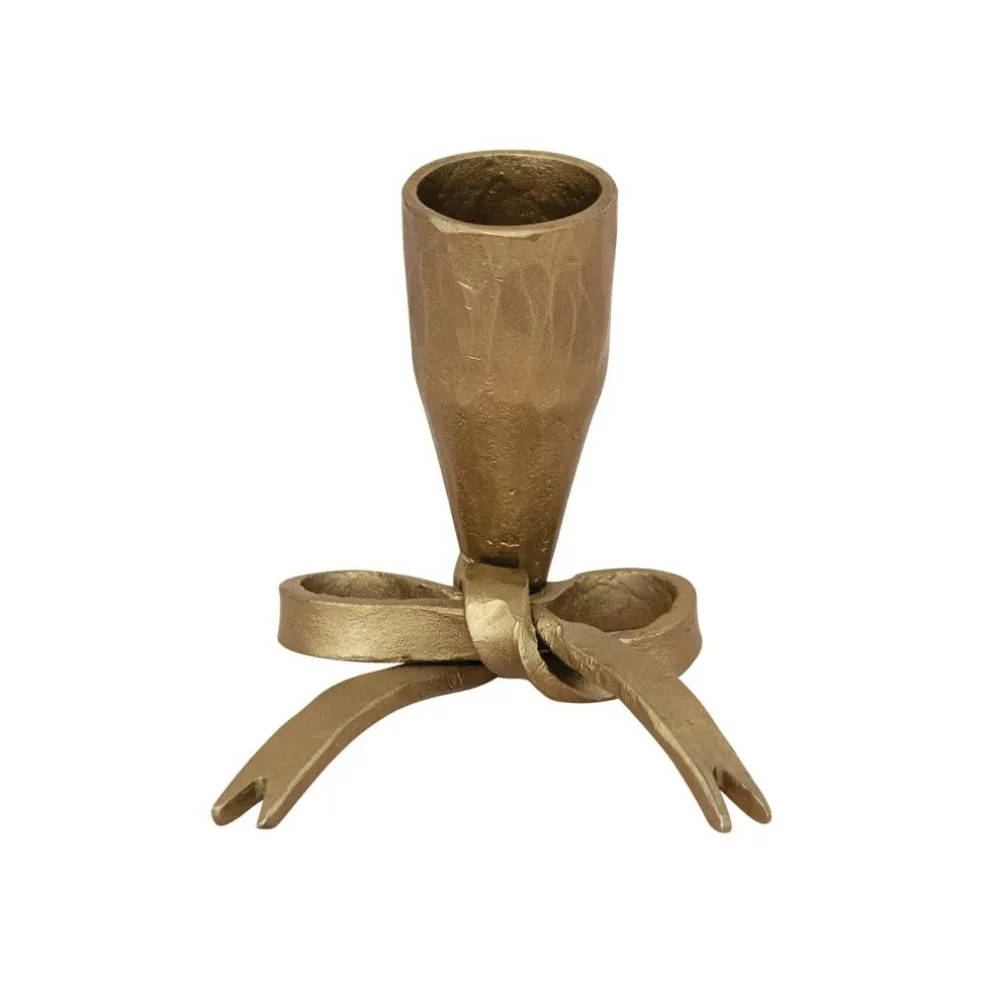 Hello Honey Hand-Forged Metal Bow Shaped Taper Holder