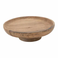 Hello Honey® 12" Mango Wood Footed Cake Stand
