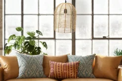 Hello Honey® Modern Boho Handwoven Rattan Pendant Light