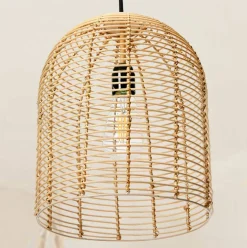 Hello Honey® Modern Boho Handwoven Rattan Pendant Light