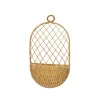 Hello Honey® Natural Handwoven Hanging Wicker Basket