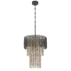 Hello Honey Ombre Beaded Wood 3-Tier Chandelier