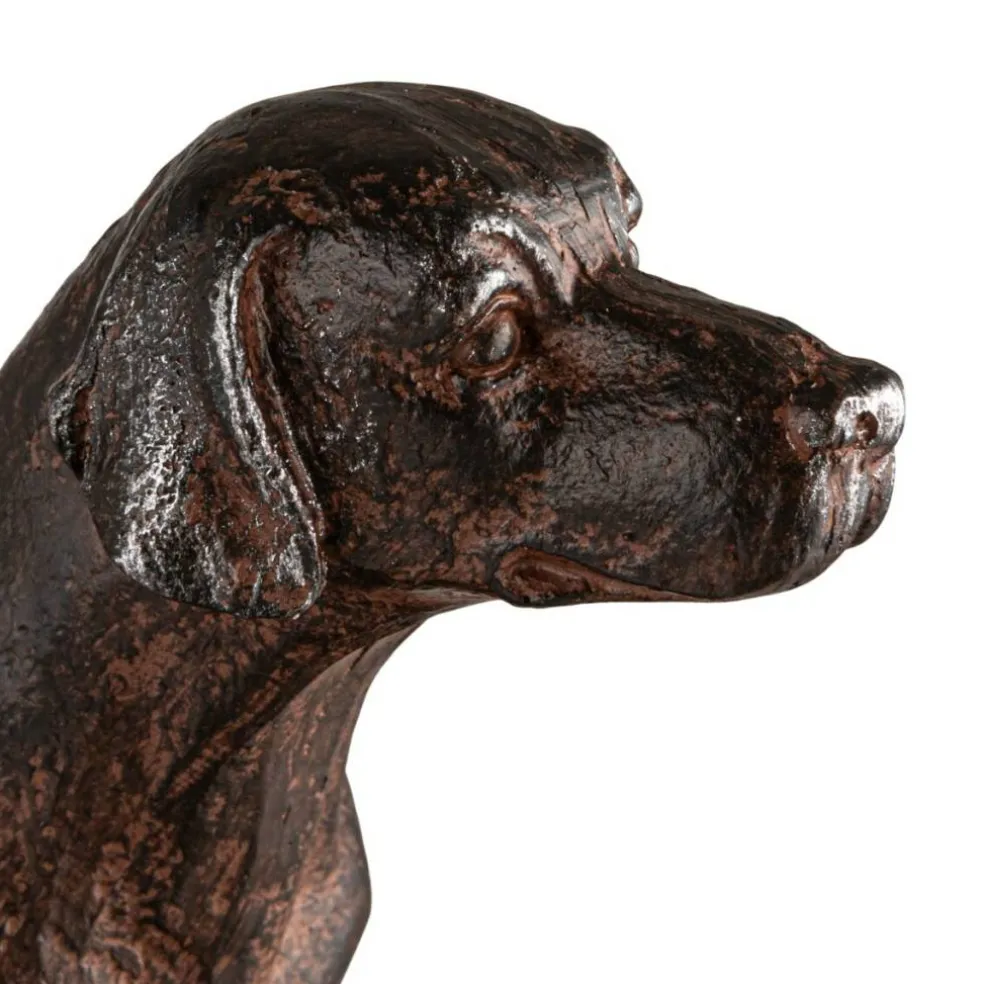 Hello Honey 2-Piece Resin Dog Bookends, Black