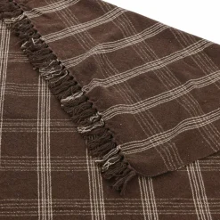 Hello Honey® Plaid Recycled Cotton Blend Throw Blanket with Fringe