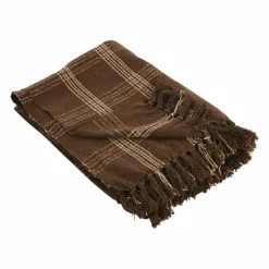 Hello Honey® Plaid Recycled Cotton Blend Throw Blanket with Fringe
