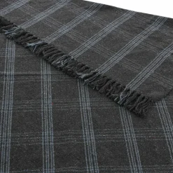 Hello Honey® Plaid Recycled Cotton Blend Throw Blanket with Fringe