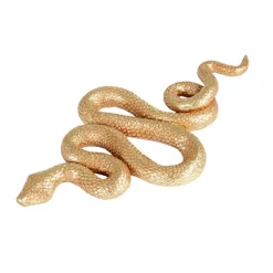 Hello Honey Resin Snake Wall Décor, Gold Finish