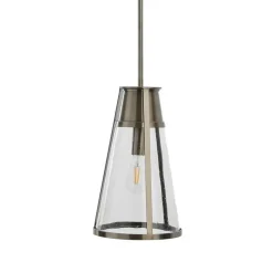 Hello Honey® Robert Stevenson Lighting Jaxon Metal & Seedy Glass Ceiling Light