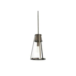 Hello Honey® Robert Stevenson Lighting Jaxon Metal & Seedy Glass Ceiling Light