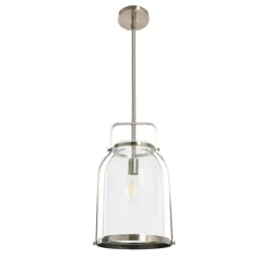 Hello Honey® Robert Stevenson Lighting Channing Metal & Glass Ceiling Light