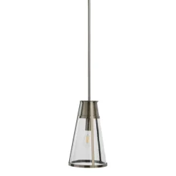 Hello Honey® Robert Stevenson Lighting Jaxon Metal & Seedy Glass Ceiling Light