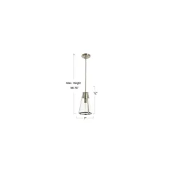 Hello Honey® Robert Stevenson Lighting Jaxon Metal & Seedy Glass Ceiling Light