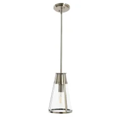 Hello Honey® Robert Stevenson Lighting Jaxon Metal & Seedy Glass Ceiling Light