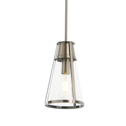 Hello Honey® Robert Stevenson Lighting Jaxon Metal & Seedy Glass Ceiling Light