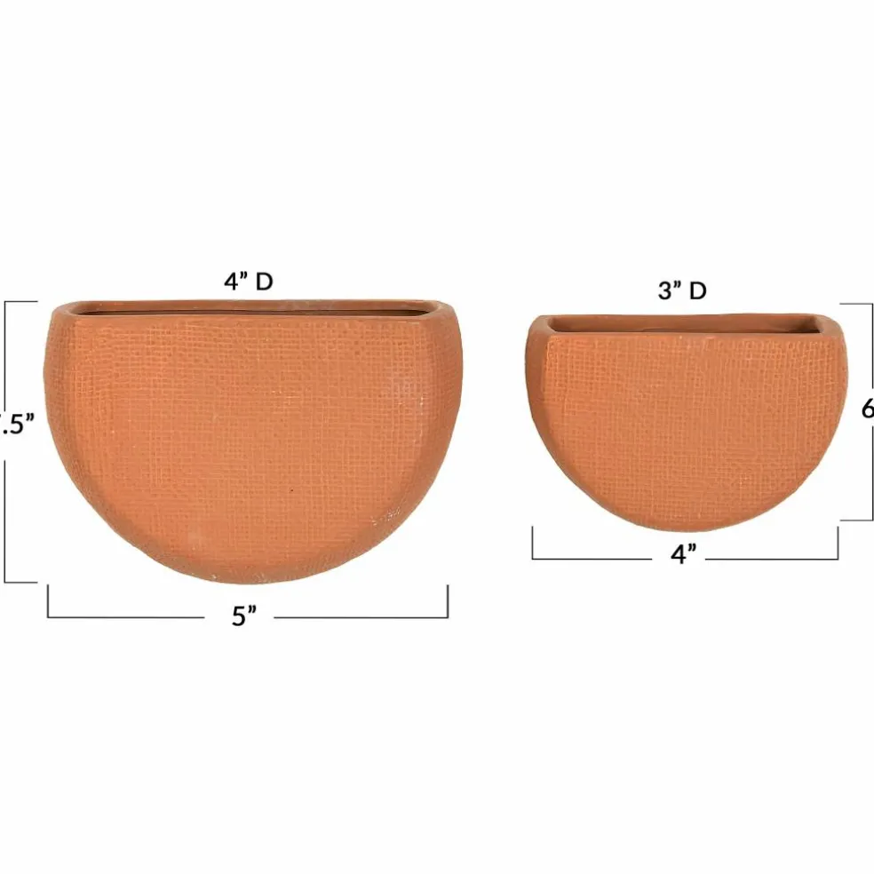 Hello Honey® Stoneware Wall Planters Set