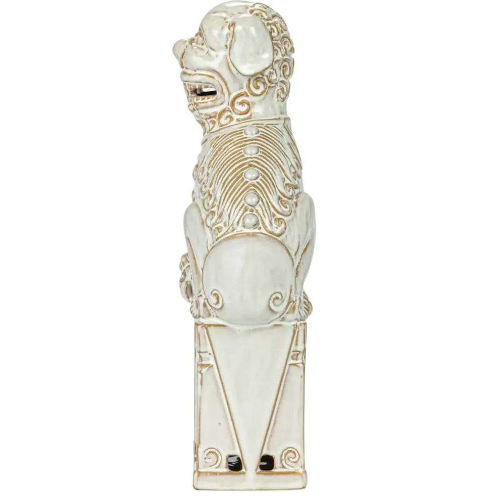 Hello Honey® 13.25" Vintage Reproduction Stoneware Guardian Lions Bookends Set