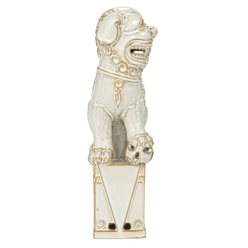 Hello Honey® 13.25" Vintage Reproduction Stoneware Guardian Lions Bookends Set