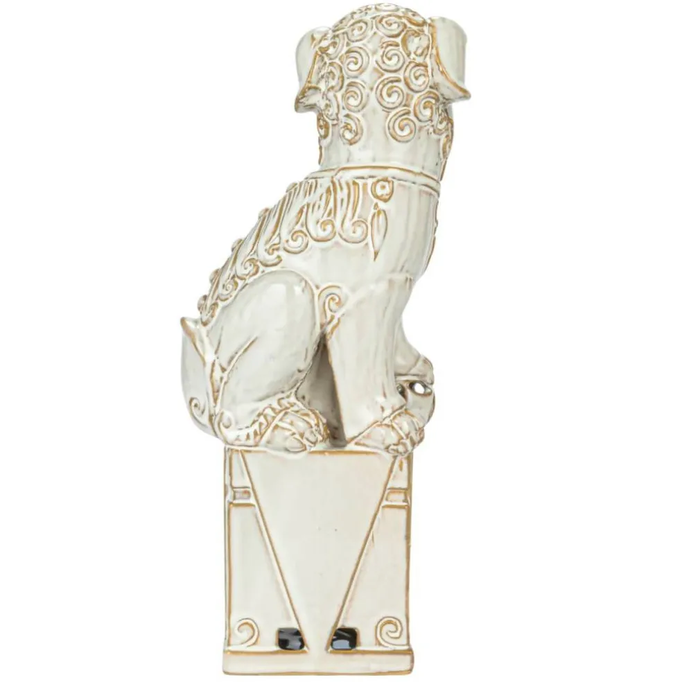 Hello Honey® 13.25" Vintage Reproduction Stoneware Guardian Lions Bookends Set
