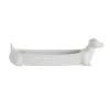 Hello Honey® White Ceramic Dachshund Cracker Dish