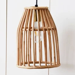 Hello Honey® Woven Bamboo Ceiling Light