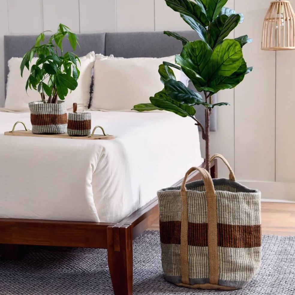 Hello Honey® Woven Bamboo Ceiling Light