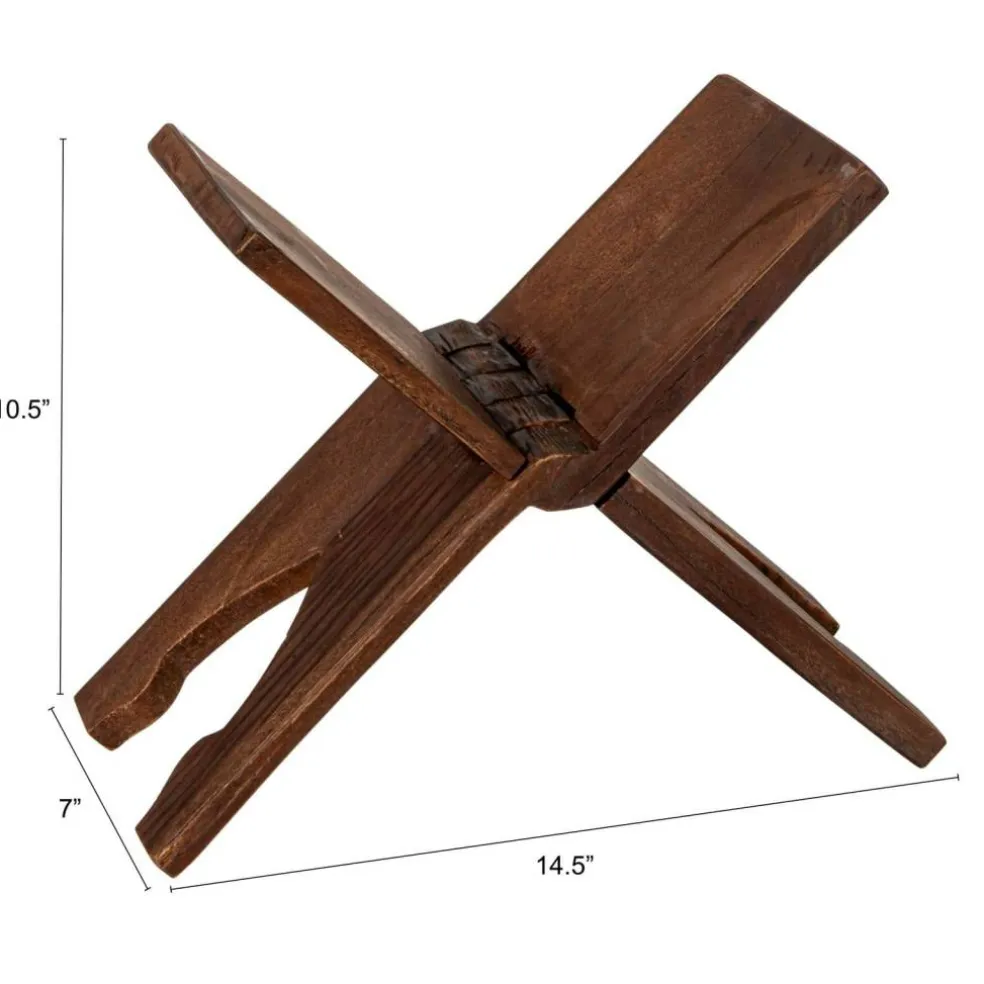 Hello Honey® 16" x 11" Reclaimed Wood Oversized Folding Book Holder