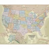 Hemispheres Boardroom Series United States Laminated Wall Map