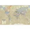 Hemispheres Boardroom Series World Laminated Wall Map