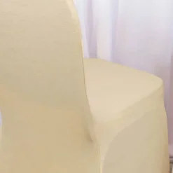 Heritage Embossed Spandex Banquet Seat Cover Champagne