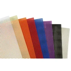 Herrschners  7 Mesh Plastic Canvas Assorted Color Pack