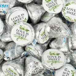 Hershey's Kisses Wedding Candy Party Favors Chocolate in Bulk - Botanical (170 Pcs)