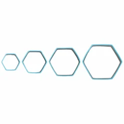 Hexagon Stainless Steel Nested Cookie Cutter Set by Celebrate It®