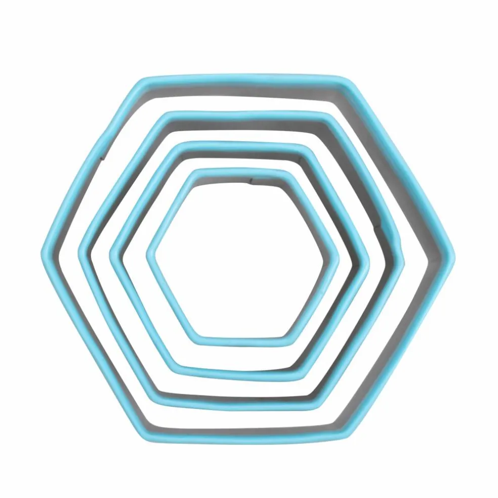 Hexagon Stainless Steel Nested Cookie Cutter Set by Celebrate It®