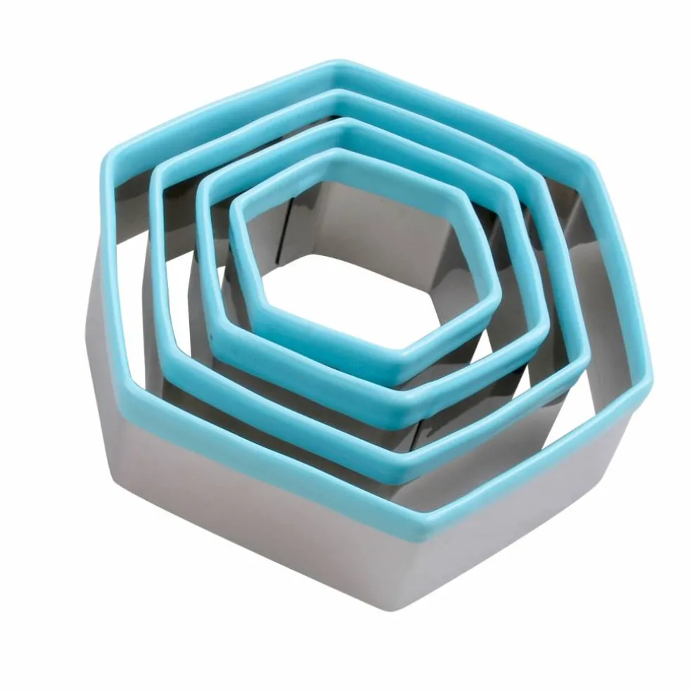 Hexagon Stainless Steel Nested Cookie Cutter Set by Celebrate It®