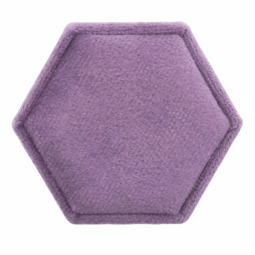 Hexagon Velvet Ring Box by Bead Landing™