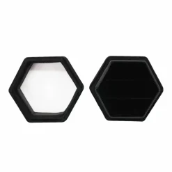 Hexagon Velvet Ring Box by Bead Landing™