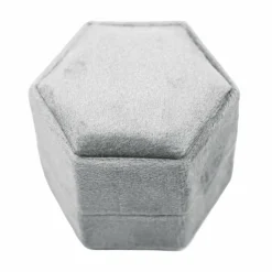 Hexagon Velvet Ring Box by Bead Landing™