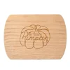 Hey There Pumpkin 8" x 11" Redwood Oval Cutting Board