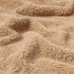 HGTV Teddy Sherpa Fur Throw Blanket 50 x 70 inches