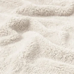 HGTV Teddy Sherpa Fur Throw Blanket 50 x 70 inches