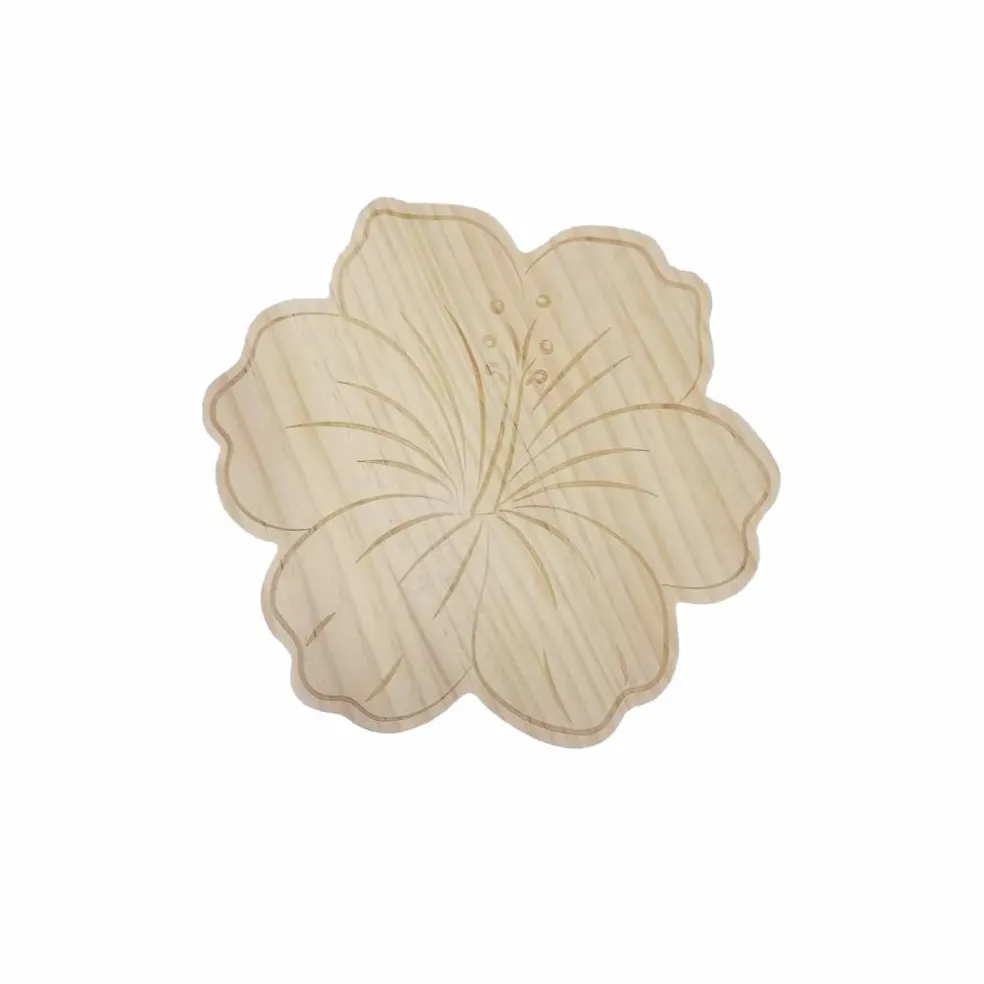 Hibiscus DIY Wood Plant Stand Décor by Make Market®
