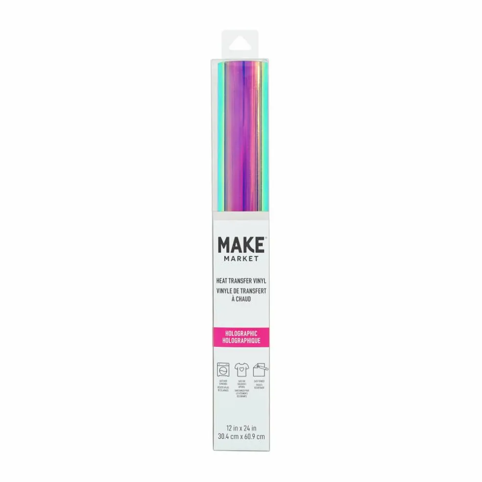 Hibiscus Holographic Heat Transfer Vinyl by Make Market®