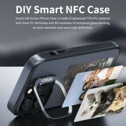 High Definition Phone Case Dual-Layer PC & TPU Protection with 3.9-Inch E Ink Display, NFC Technology & Gift Box