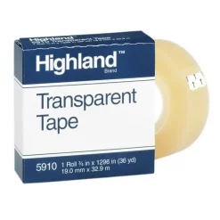 Highland™ Transparent Tape, 12 Rolls