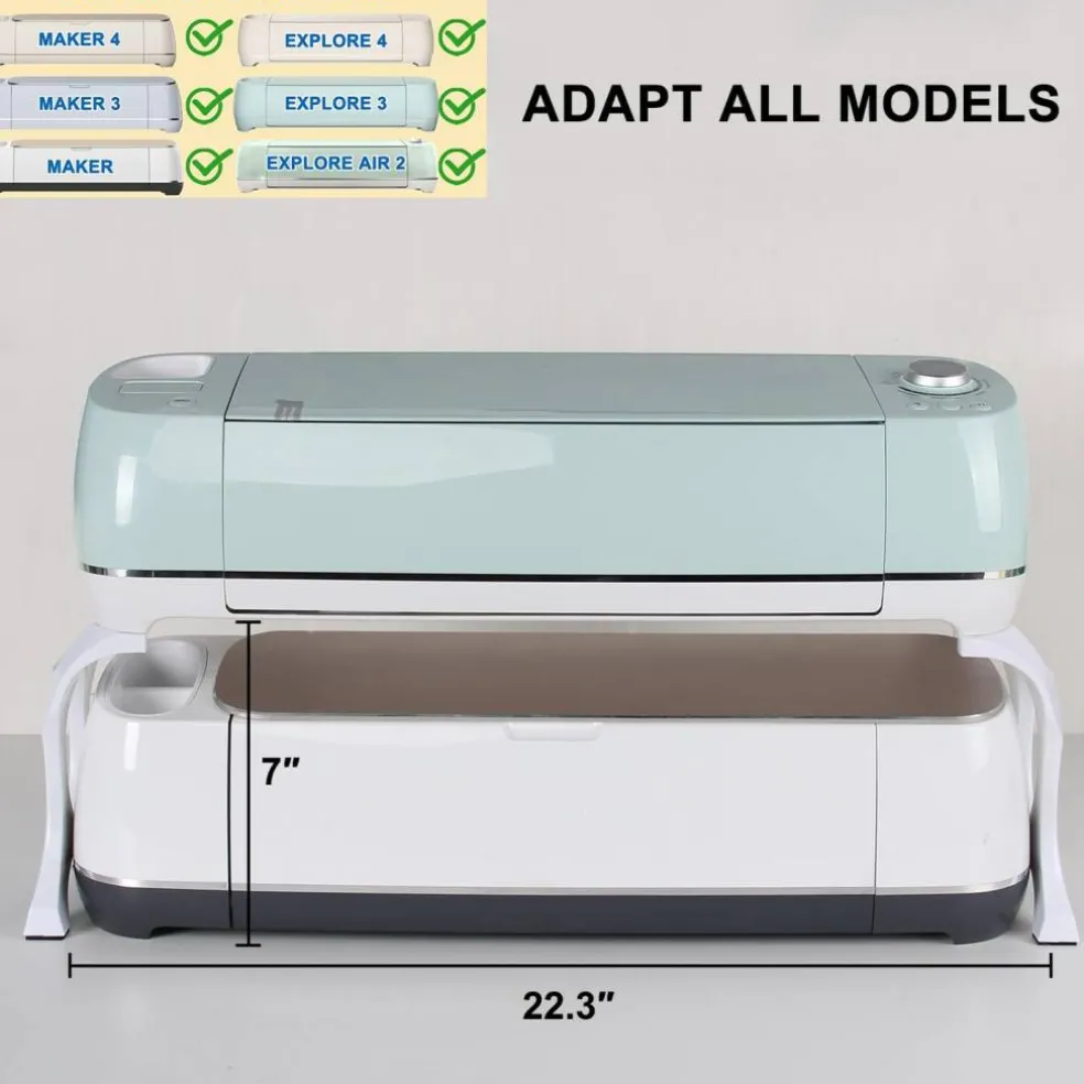 High Stand Legs for Cricut Maker 4/3/1 and Explore 4/3/air2, Cutting Machine Organization and Storage Solutions, Craft Desk Accessories Organizer Stand