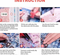 Hocus Pocus Halloween Diamond Painting Kit for Adults, 12 x 16 Inch 5D Full Drill Round Diamond Art Canvas, DIY Paint with Diamonds Craft Kit with Accessories for Beginners, Halloween Home Wall Decor