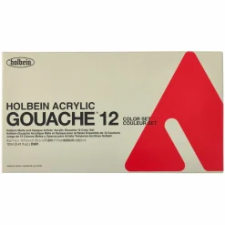 Holbein Acrylic Gouache 12-Color School Paint Set